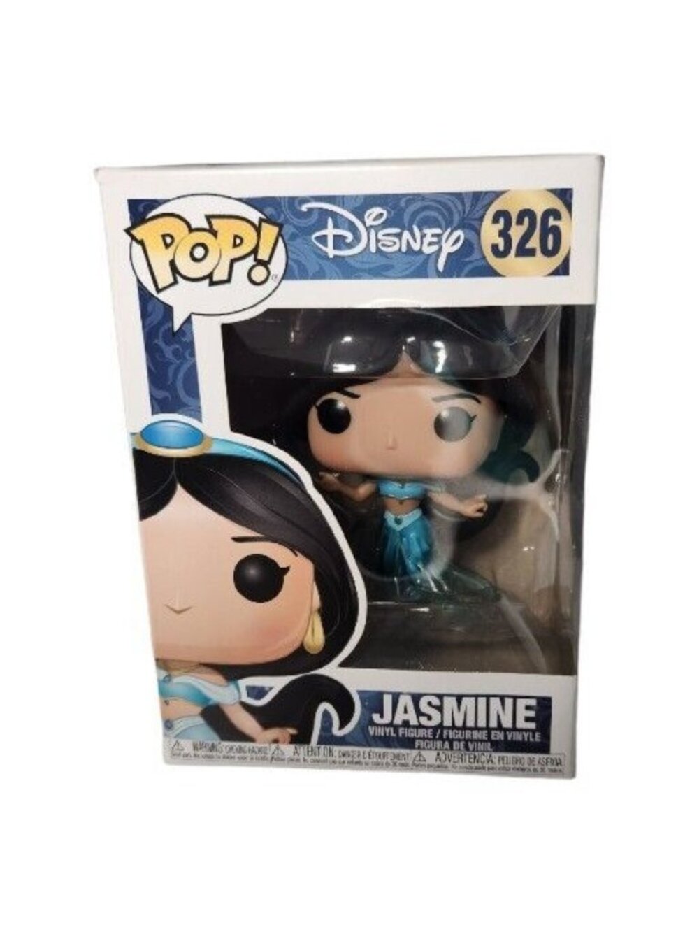 Funko Pop Vinyl Figurine Jasmine in blue dress 326 Disney's Aladdin Toy Figure